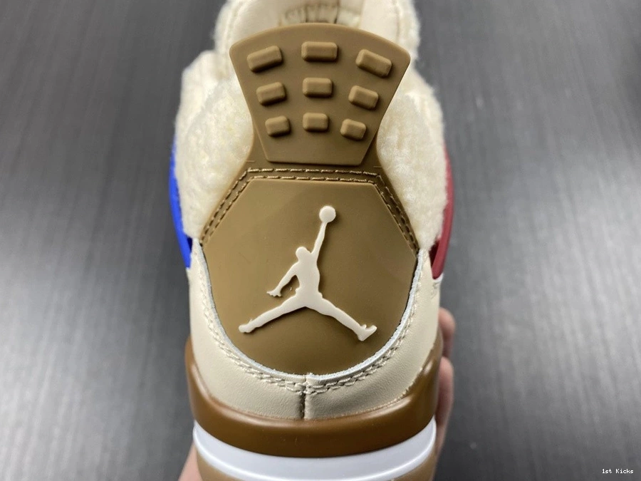 Red Blue DC0790-103 4 Jordan Shoes Air Blue Retro Beige 0225